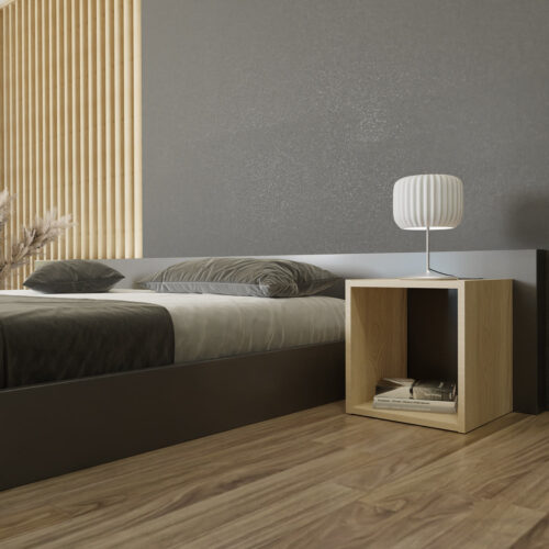 Cube étagère table de nuit sans fond