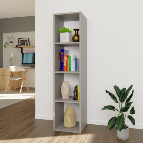 Colonne bibliothèque sans fond 4 compartiments