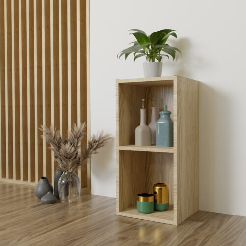 Colonne bibliothèque avec 2 compartiments