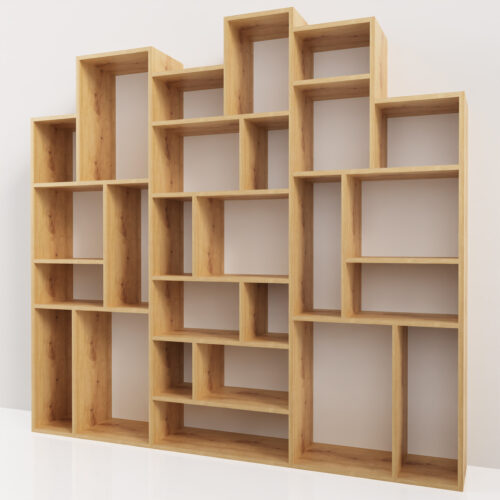 Étagère destructurée en bois <br> 200x180x30cm - Tikideco