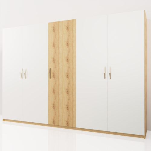 Armoire dressing pour chambre à coucher <br> 320x55x220cm - Tikideco