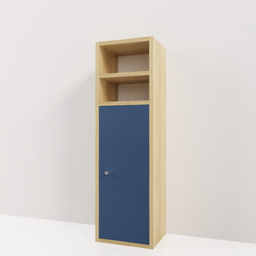 Petit meuble wc en mélaminé <br> 30x25x100cm - Tikideco