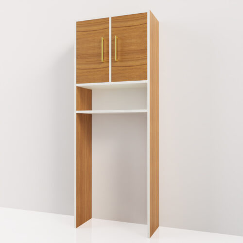 Meuble rangement toilette <br> 66,4x30x177cm -Tikideco