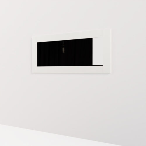 Miroir décoration, rectangulaire, blanc <br> 110x200cm - Tikideco