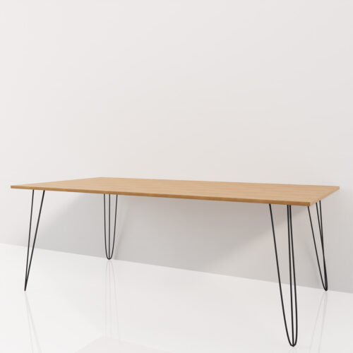 Table à manger salon, mélaminé 19mm <br> 200x100x73cm - Tikideco