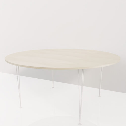 Table à manger ronde, bois clair <br> 160cm de diamètre - Tikideco