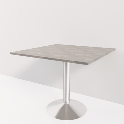 Table bistrot rectangulaire, acier <br> 90x90x75cm - Tikideco