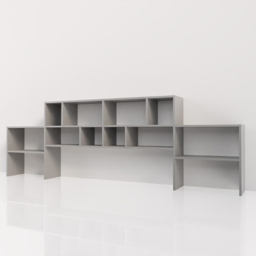 Tête de lit adulte couleur gris <br> 370x123x30cm - Tikideco