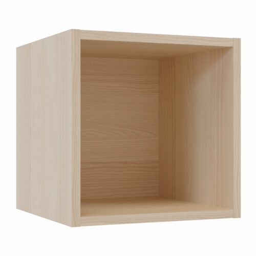 Tikub, étagère murale cube, 25x25x25cm <br> Frene de lyon