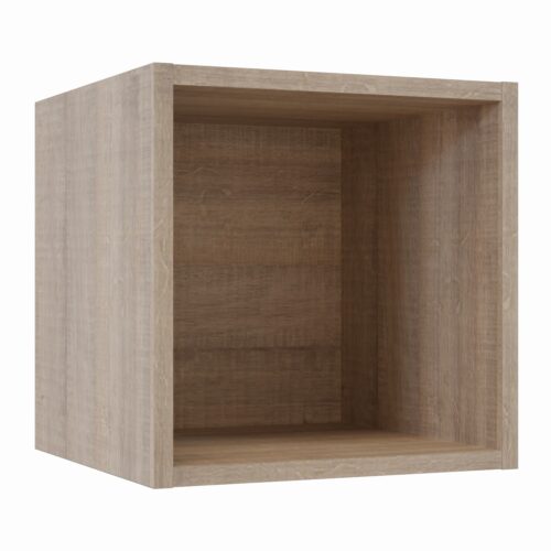 Tikub, étagère murale cube, 25x25x25cm <br> Chene arizona gris