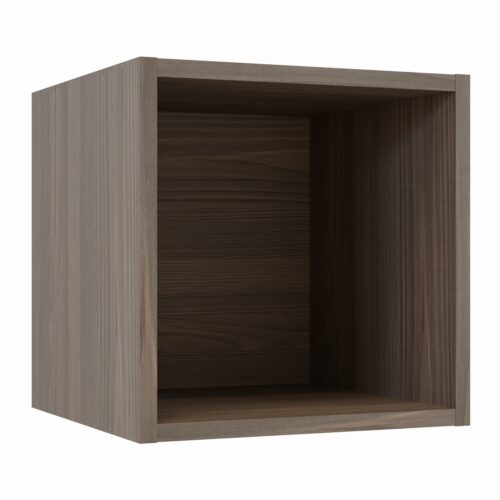 Tikub, étagère murale cube, 25x25x25cm <br> Fleetwood brun