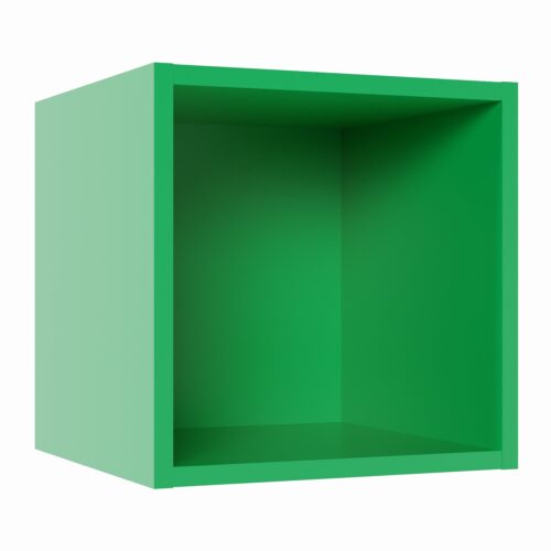 Tikub, étagère murale cube, 25x25x25cm <br> Vert printemps