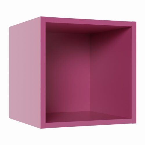 Tikub, étagère murale cube, 25x25x25cm <br> Rose fuschia