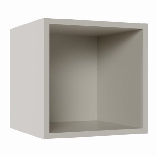 Tikub, étagère murale cube, 25x25x25cm <br> Gris galet