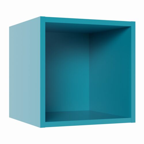 Tikub, étagère murale cube, 25x25x25cm <br> Bleu turquoise