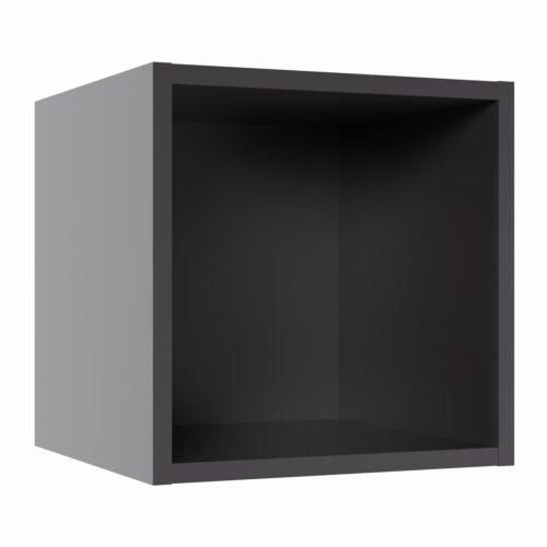 Tikub, étagère murale cube, 25x25x25cm <br> Noir