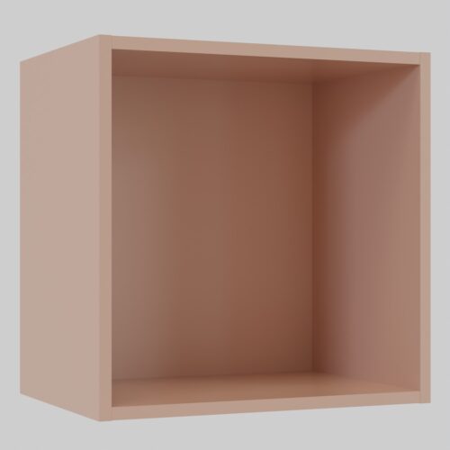 Tikub, étagère murale cube, 35x35x25cm <br> Rose antique