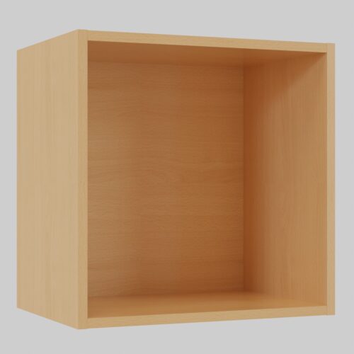 Tikub, étagère murale cube, 35x35x25cm <br> Hetre du tyrol