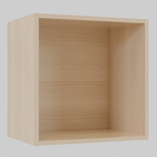 Tikub, étagère murale cube, 35x35x25cm <br> Frene de lyon