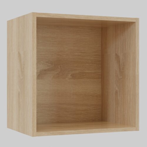 Tikub, étagère murale cube, 35x35x25cm <br> Chene bordalino naturel
