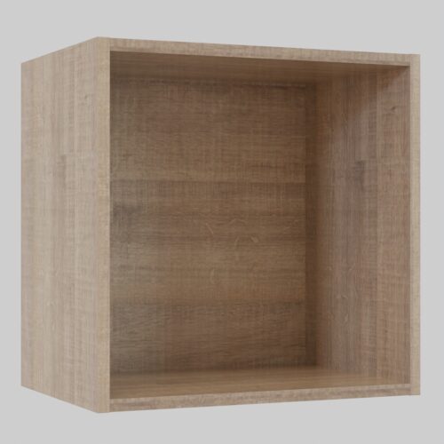 Tikub, étagère murale cube, 35x35x25cm <br> Chene arizona gris