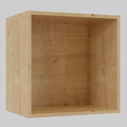 Tikub, étagère murale cube, 35x35x25cm <br> Chene hamilton