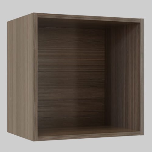 Tikub, étagère murale cube, 35x35x25cm <br> Fleetwood brun