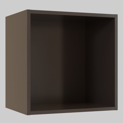 Tikub, étagère murale cube, 35x35x25cm <br> Noir soft