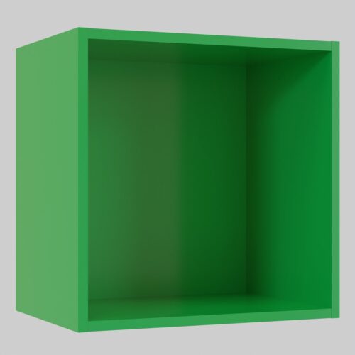 Tikub, étagère murale cube, 35x35x25cm <br> Vert printemps