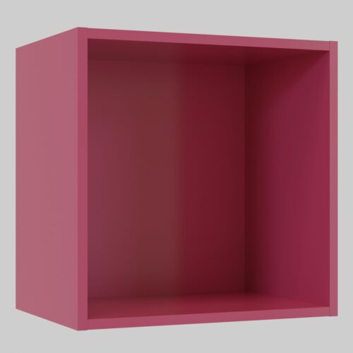 Tikub, étagère murale cube, 35x35x25cm <br> Rose fuschia