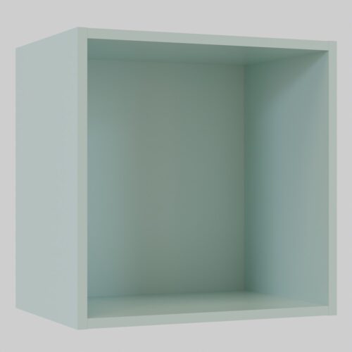 Tikub, étagère murale cube, 35x35x25cm <br> Bleu glacier