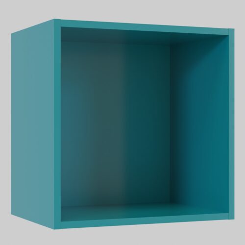 Tikub, étagère murale cube, 35x35x25cm <br> Bleu turquoise