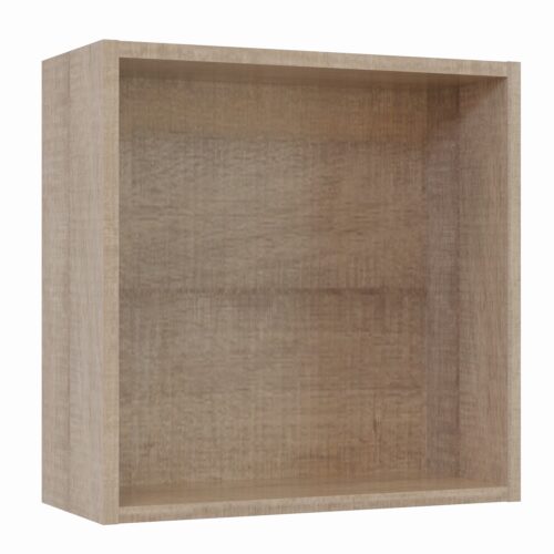 Tikub, étagère murale cube, 35x35x15cm <br> Chene arizona gris