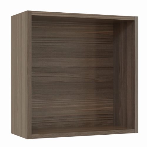 Tikub, étagère murale cube, 35x35x15cm <br> Fleetwood brun