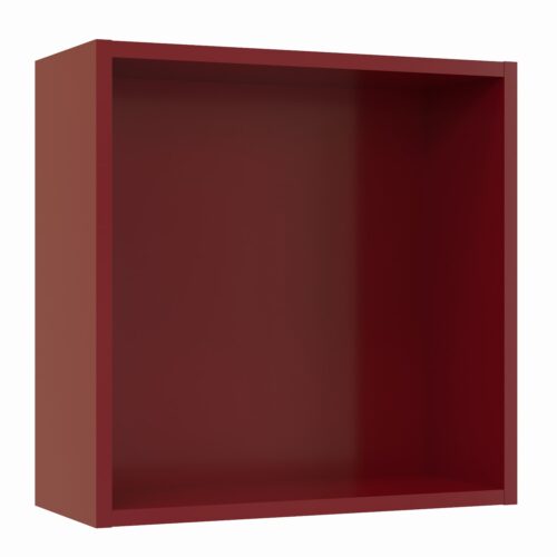 Tikub, étagère murale cube, 35x35x15cm <br> Rouge bordeaux
