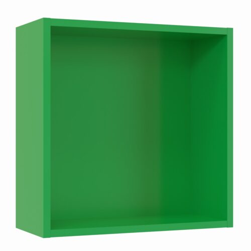 Tikub, étagère murale cube, 35x35x15cm <br> Vert printemps