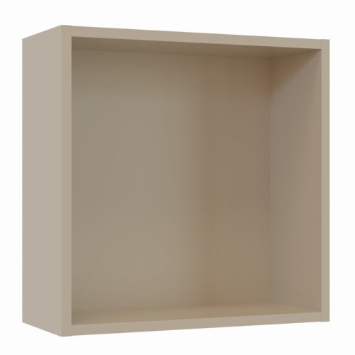 Tikub, étagère murale cube, 35x35x15cm <br> Gris galet