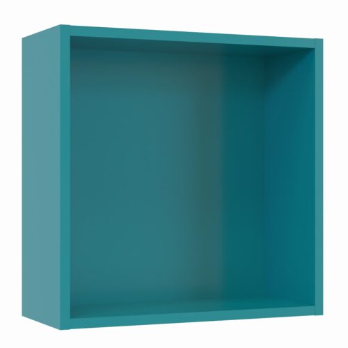 Tikub, étagère murale cube, 35x35x15cm <br> Bleu turquoise