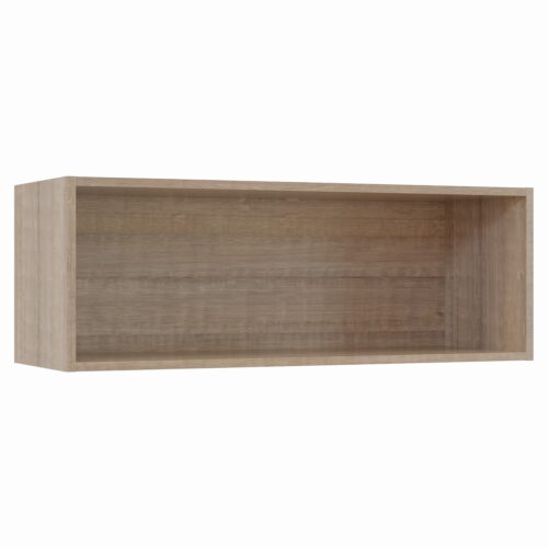 Tikub, étagère murale rectangulaire, 70x25x25cm <br> Chene arizona gris