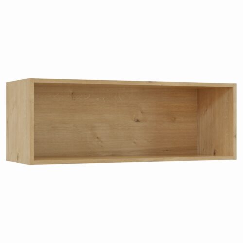 Tikub, étagère murale rectangulaire, 70x25x25cm <br> Chene hamilton