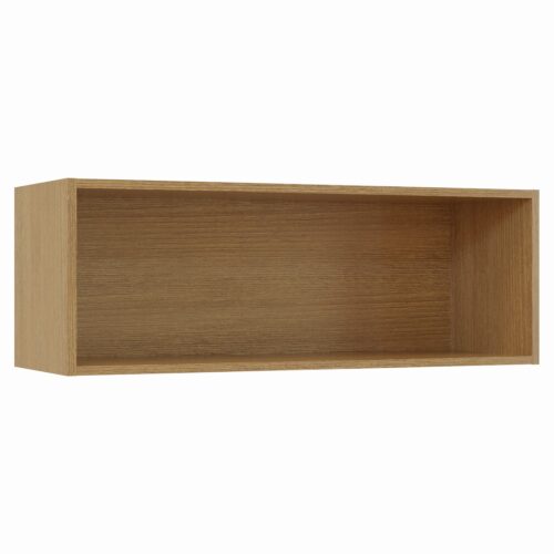 Tikub, étagère murale rectangulaire, 70x25x25cm <br> Acacia branson cognac