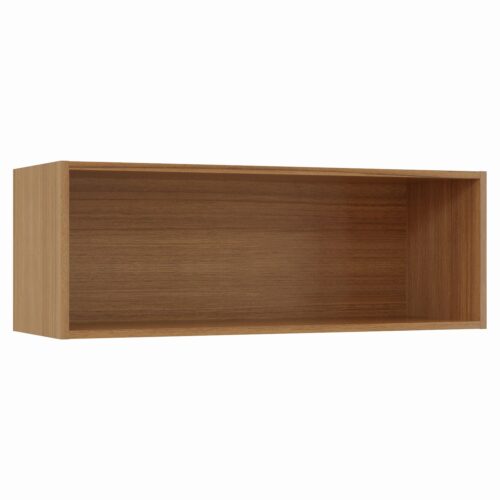 Tikub, étagère murale rectangulaire, 70x25x25cm <br> Noyer de bourgogne