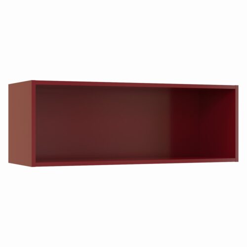 Tikub, étagère murale rectangulaire, 70x25x25cm <br> Rouge bordeaux