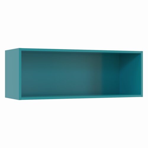 Tikub, étagère murale rectangulaire, 70x25x25cm <br> Bleu turquoise