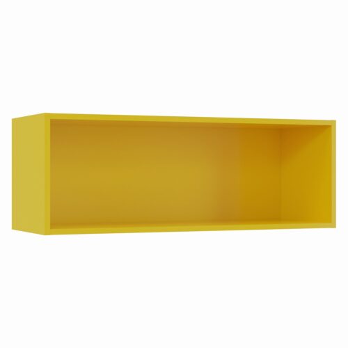 Tikub, étagère murale rectangulaire, 70x25x25cm <br> Jaune tournesol