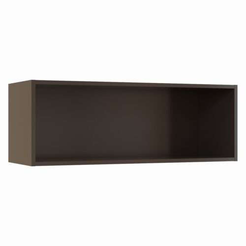 Tikub, étagère murale rectangulaire, 70x25x25cm <br> Noir