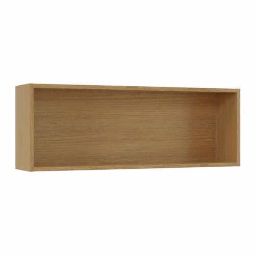 Tikub, étagère murale rectangulaire, 70x25x15cm <br> Acacia branson cognac