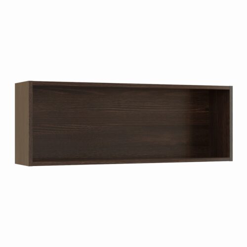 Tikub, étagère murale rectangulaire, 70x25x15cm <br> Chene thermo noir