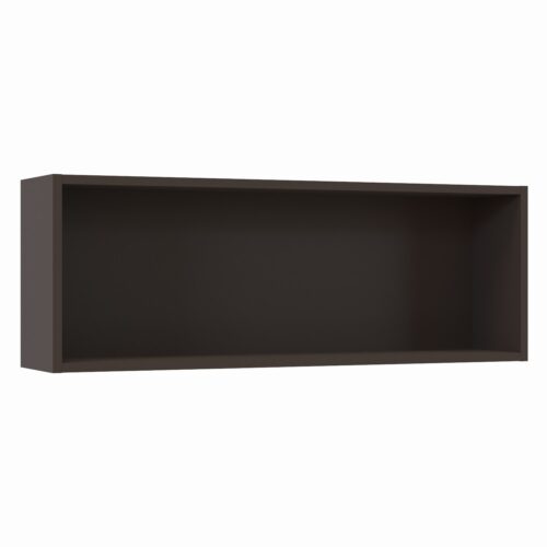 Tikub, étagère murale rectangulaire, 70x25x15cm <br> Noir soft