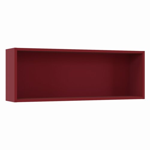 Tikub, étagère murale rectangulaire, 70x25x15cm <br> Rouge bordeaux